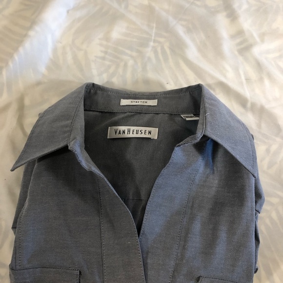 Van Heusen button up blouse 3/4 sleeve M - Picture 5 of 5